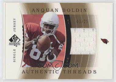 2003 SP Authentic - Authentic Threads Single Jersey - Gold #JC-AB - Anquan Boldin /25