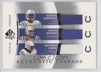 Marvin Harrison, Peyton Manning, Edgerrin James #/175