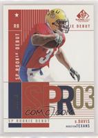 Rookie Debut - Domanick Davis #/50