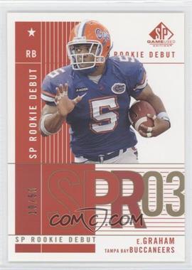 2003 SP Game Used Edition - [Base] - Gold #117 - Rookie Debut - Earnest Graham /50