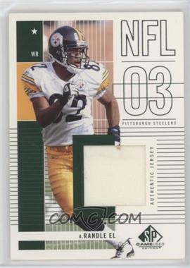 2003 SP Game Used Edition - [Base] #164 - Antwaan Randle El