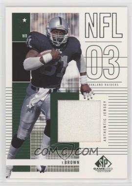 2003 SP Game Used Edition - [Base] #174 - Tim Brown
