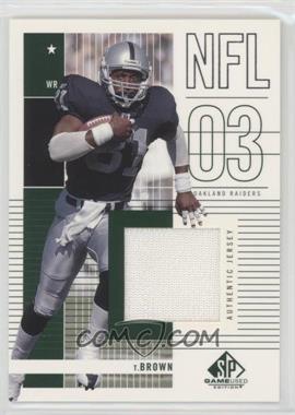 2003 SP Game Used Edition - [Base] #174 - Tim Brown