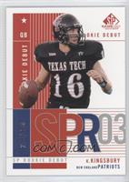 Rookie Debut - Kliff Kingsbury #/600