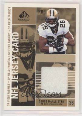 2003 SP Game Used Edition - SP Field Fabrics - Single #FF1-DM - Deuce McAllister