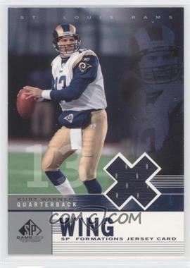 2003 SP Game Used Edition - SP Formations Jersey - Wing #F1-KW - Kurt Warner