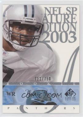 2003 SP Signature Edition - [Base] #146 - Walter Young /750