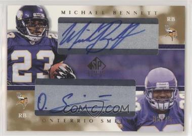 2003 SP Signature Edition - Dual Signatures #MB/OS - Michael Bennett, Onterrio Smith /75