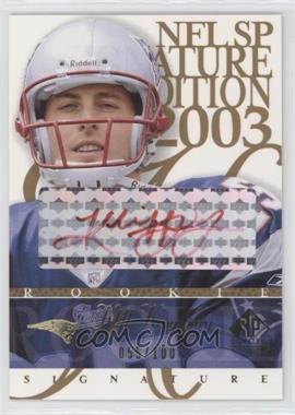 2003 SP Signature Edition - Signature - Red Ink #KK - Kliff Kingsbury /100