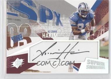 2003 SPx - Supreme Signatures #SS-AH - Az-Zahir Hakim