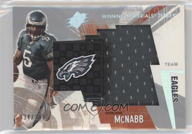 2003 SPx - Winning Materials Jersey - Team #NFL-DM - Donovan McNabb /250 [Noted]