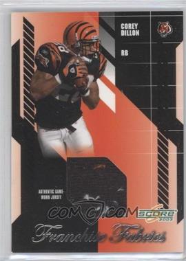 2003 Score - Franchise Fabrics #FF-2 - Corey Dillon /250