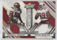 Terrell Owens, David Boston #/250