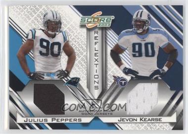 2003 Score - Reflextions - Materials #R-20 - Jevon Kearse, Julius Peppers /250