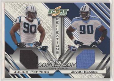 2003 Score - Reflextions - Materials #R-20 - Jevon Kearse, Julius Peppers /250