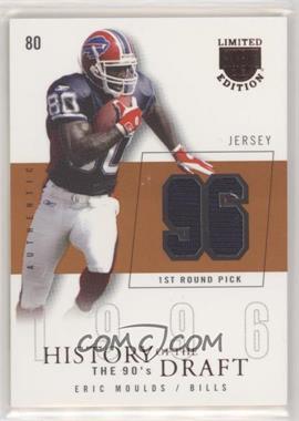 2003 Skybox L.E. - History of the Draft Jerseys - Missing Serial Number #HD-EM - Eric Moulds