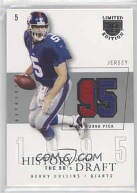 2003 Skybox L.E. - History of the Draft Jerseys - Silver Proofs #HD-KC - Kerry Collins /50