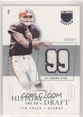 2003 Skybox L.E. - History of the Draft Jerseys - Silver Proofs #HD-TC - Tim Couch /50 [EX to NM]