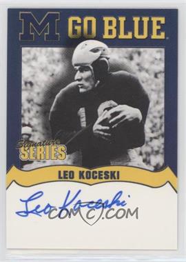 2003 TK Legacy Michigan Wolverines - Go Blue Autographs #MGB37 - Leo Koceski