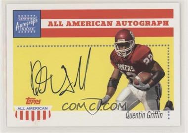 2003 Topps All American - All American Autographs #AA-QG - Quentin Griffin