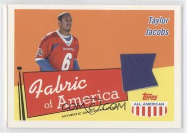 2003 Topps All American - Fabric of America #FA-TJ - Taylor Jacobs