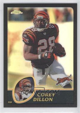 2003 Topps Chrome - [Base] - Black Refractor #23 - Corey Dillon /599