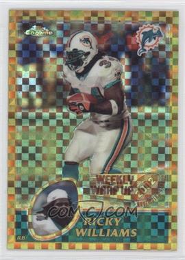 2003 Topps Chrome - [Base] - Gold X-Fractor #157 - Ricky Williams /101