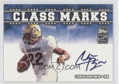 2003 Topps Draft Picks & Prospects - Class Marks #CM-CB - Chris Brown