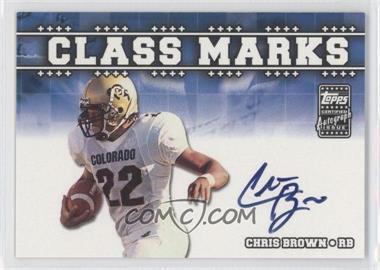 2003 Topps Draft Picks & Prospects - Class Marks #CM-CB - Chris Brown