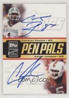 Charles Rogers, Andre Johnson #/75