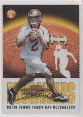 2003 Topps Pristine - [Base] - Gold Refractor Die-Cut #81 - Chris Simms /75