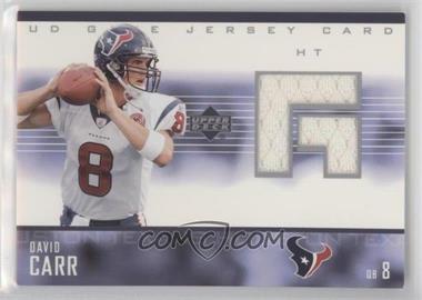 2003 Upper Deck - UD Game Jersey #GJ-DC - David Carr [EX to NM]