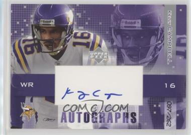 2003 Upper Deck Finite - Autographs #FA-KC.1 - Kelly Campbell /262