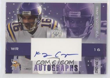 2003 Upper Deck Finite - Autographs #FA-KC.1 - Kelly Campbell /262