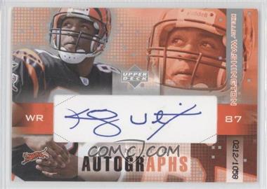 2003 Upper Deck Finite - Autographs #FA-KW - Kelley Washington /1058