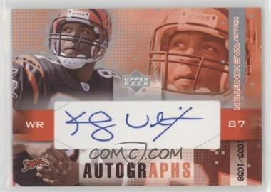 2003 Upper Deck Finite - Autographs #FA-KW - Kelley Washington /1058