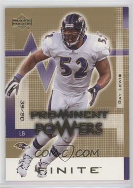 2003 Upper Deck Finite - [Base] - Gold #182 - Ray Lewis /50