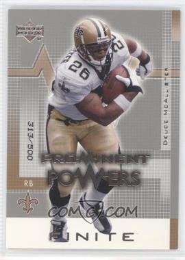 2003 Upper Deck Finite - [Base] #172 - Deuce McAllister /500