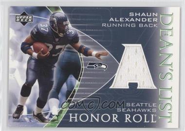 2003 Upper Deck Honor Roll - Dean's List Jerseys #DL-SA - Shaun Alexander