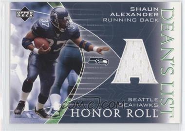 2003 Upper Deck Honor Roll - Dean's List Jerseys #DL-SA - Shaun Alexander