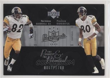 2003 Upper Deck Pros & Prospects - The Power & the Potential #PP-17 - Plaxico Burress, Antwaan Randle El /1700