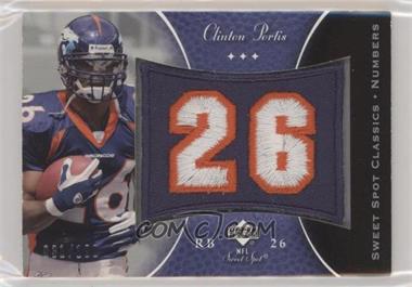 2003 Upper Deck Sweet Spot - Classics Embroidered Patch - Jersey Number #P-PO - Clinton Portis /100