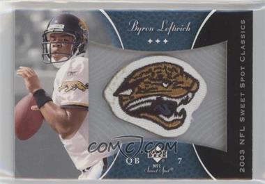 2003 Upper Deck Sweet Spot - Classics Embroidered Patch - Team Logo #P-BL - Byron Leftwich