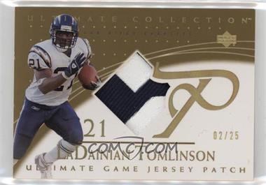 2003 Upper Deck Ultimate Collection - Ultimate Game Jersey - Gold Patch #GJP-LT - LaDainian Tomlinson /25