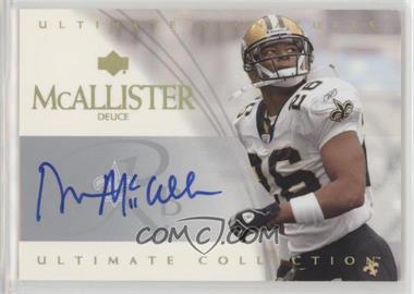 2003 Upper Deck Ultimate Collection - Ultimate Signatures #US-DM - Deuce McAllister