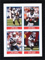 Jerry Rice, Troy Brown, Terry Glenn, Rod Smith