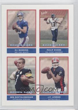 2004 Bazooka - Stickers #45 - Eli Manning, Philip Rivers, Ben Roethlisberger, J.P. Losman