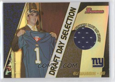2004 Bowman - Draft Day Selection Relics #DJ-EM - Eli Manning