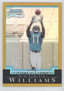 2004 Bowman Chrome - [Base] - Gold Refractor #216 - Reggie Williams /50