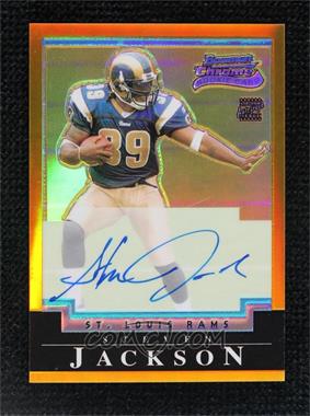 2004 Bowman Chrome - [Base] - Gold Refractor #224 - Rookie Autographs - Steven Jackson /50
